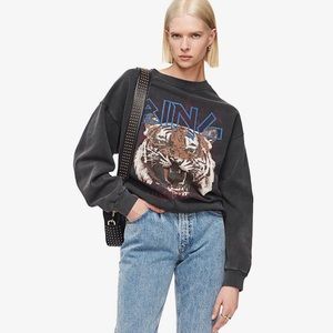 🚫SOLD🚫Anine Bing Tiger Muse Sweatshirt Black SM